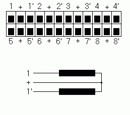 Anschlu&szlig; 8 Ausg&auml;nge