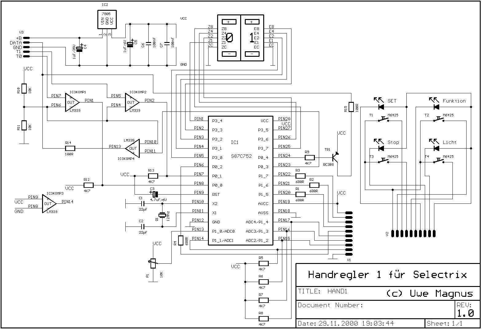 Schaltplan Handregler 1
