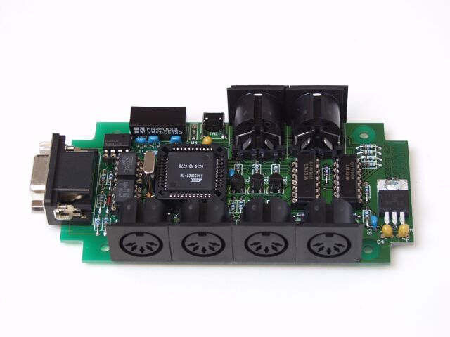 Best&uuml;ckte Platine Interface 2