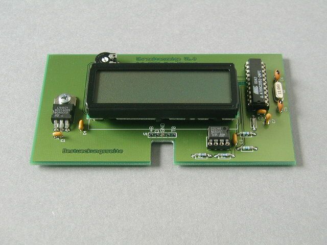 Best&uuml;ckte Platine Uhrzeitanzeige