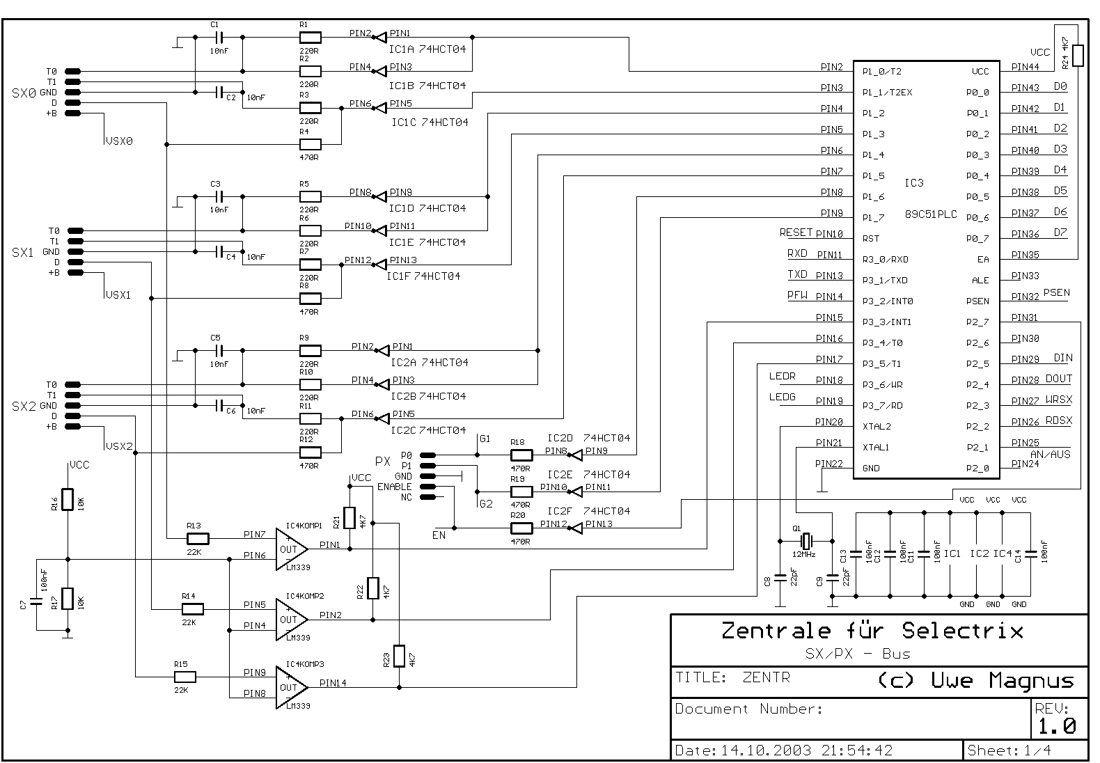 Zentrale SX/PX - Bus
